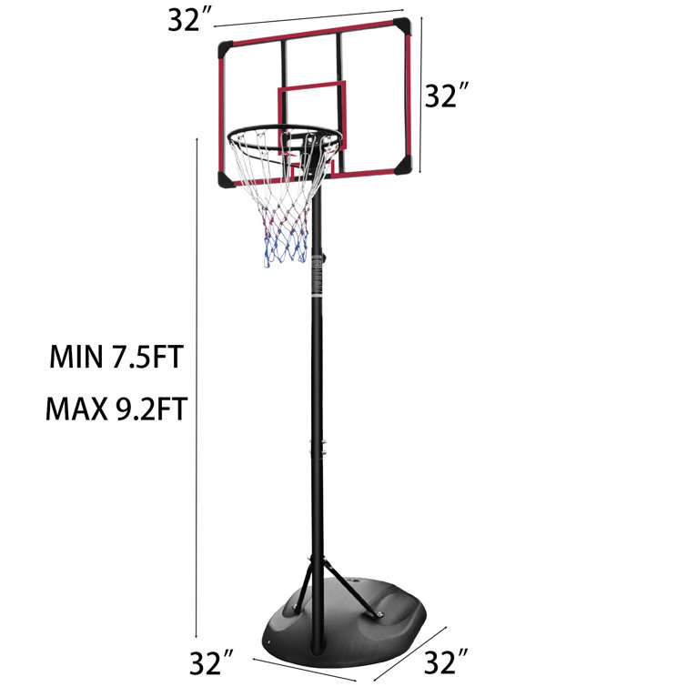 TONWIN Adjustable Height InGround Basketball Hoop Wayfair Canada
